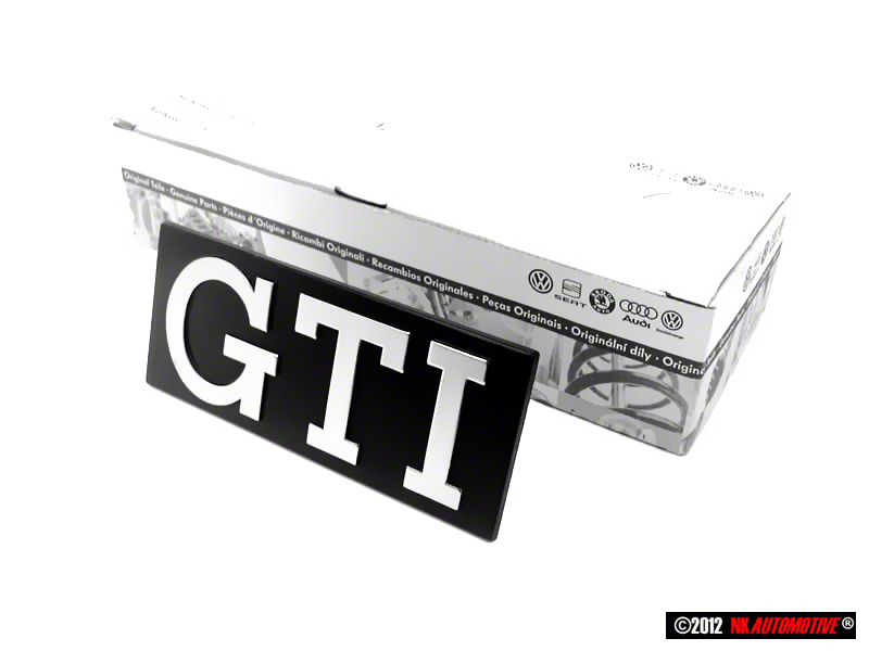 Golf Mk1 Genuine Vw Gti Front Grill Badge Emblem Chrome Nos Ebay 